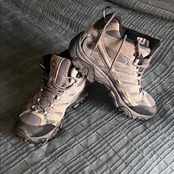 Merrell Women's Trail Shoes - Beige and Dark Gray - Picture 1 of 5